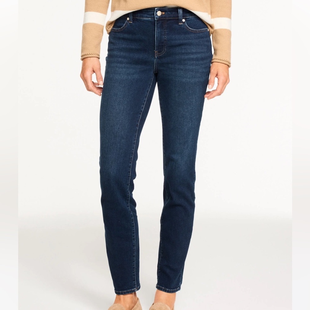 LIKE NEW TALBOTS SLIM ANKLE SKINNY JEANS 14/32x26 ⭐️